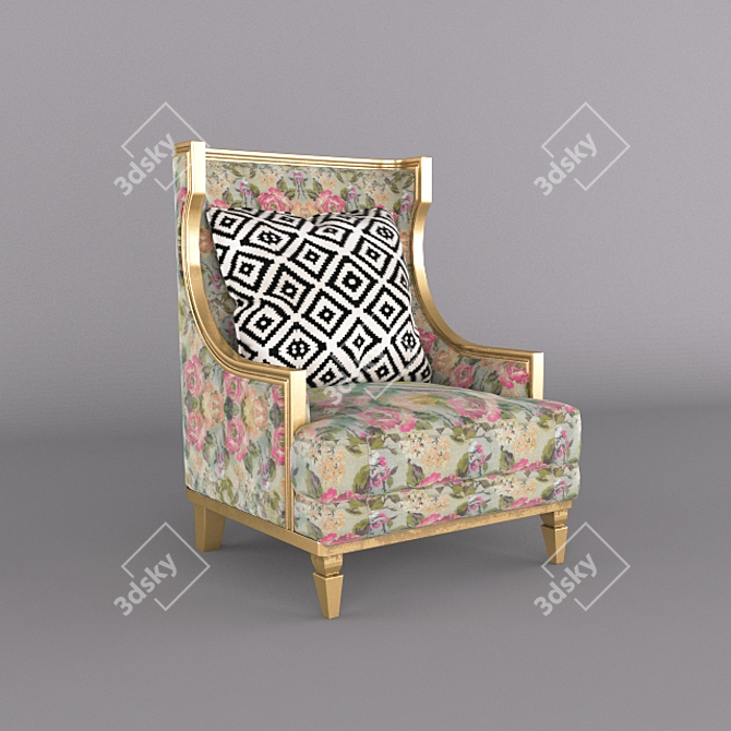 Elegant Merit Mobilya Como Chair. 3D model image 1