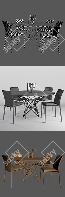 Gordon Table Group: Stylish Furniture Set 3D model image 3