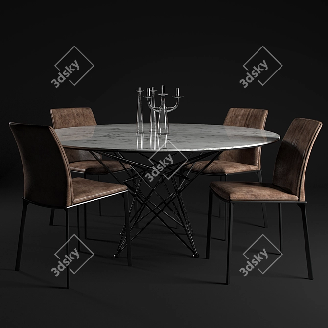 Gordon Table Group: Stylish Furniture Set 3D model image 4