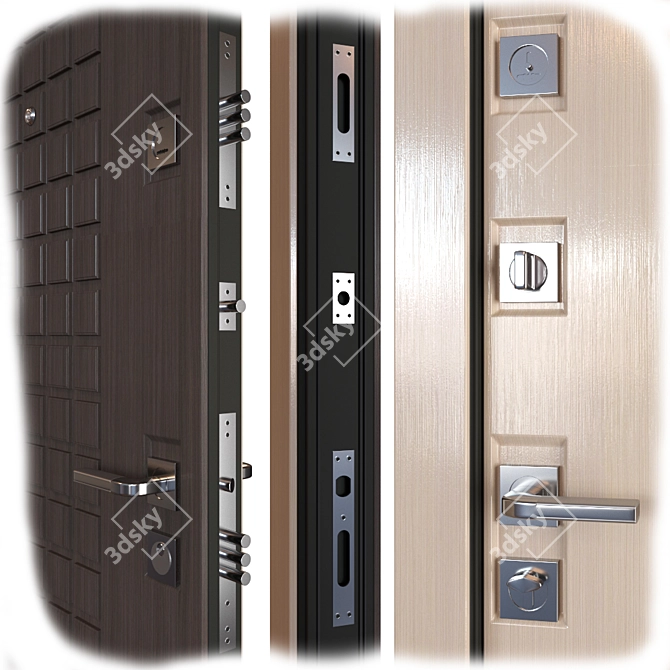 Kardinal EnterDoor: Superior Metal Entry Door 3D model image 2