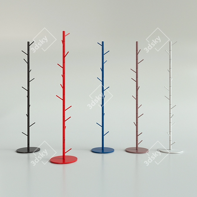 Adjustable Metal Coat Hangers 3D model image 1