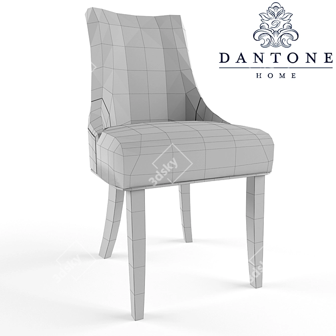 Sleek & Stylish Preston Chair 3D model image 3