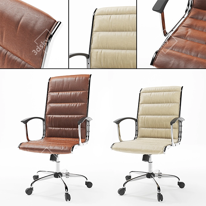 Sleek Boss Chair 760M 3D model image 1