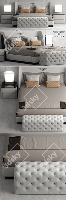 Elegant Bentley Home Richmond Bed 3D model image 2