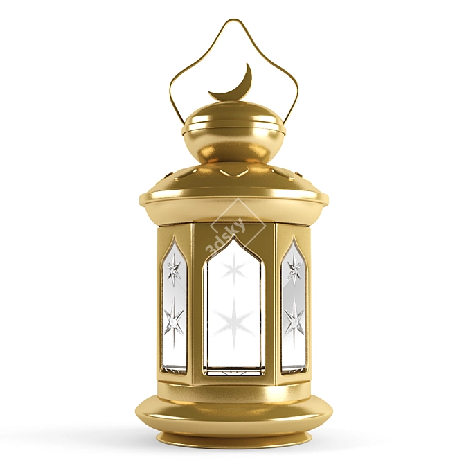 Elegant Ramadan Lamp for Aura 3D model image 1