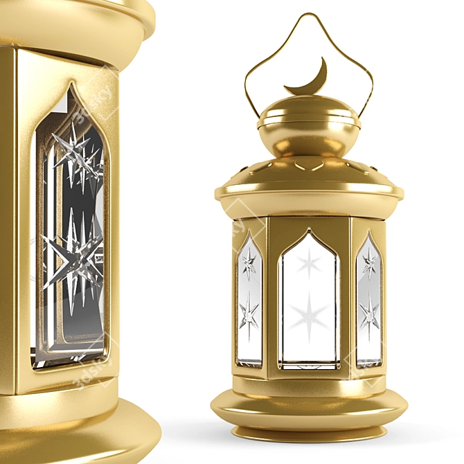 Elegant Ramadan Lamp for Aura 3D model image 2