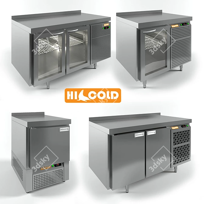 Chilled Table with HICOLD Cooling System 3D model image 1