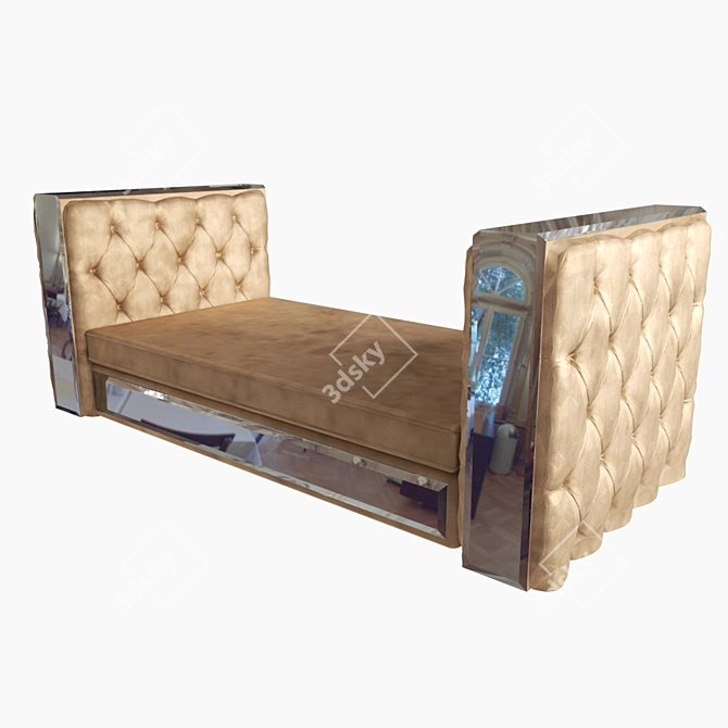 Magnolia Capitonne IPE Cavalli: Art Deco Glamor Sofa 3D model image 1