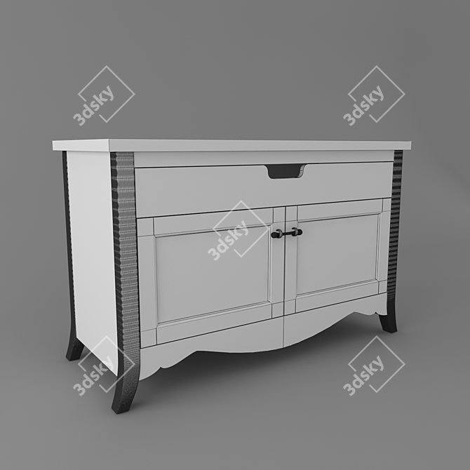 Scandola Chest - Sleek Italian Design 3D model image 2