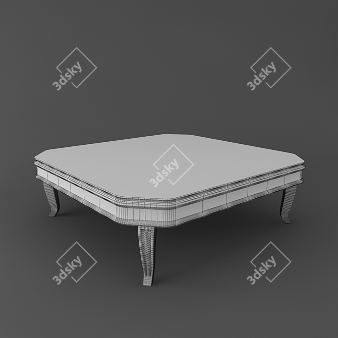 Minimalist Coffee Table with 3D Models | Vray Render 3D model image 2