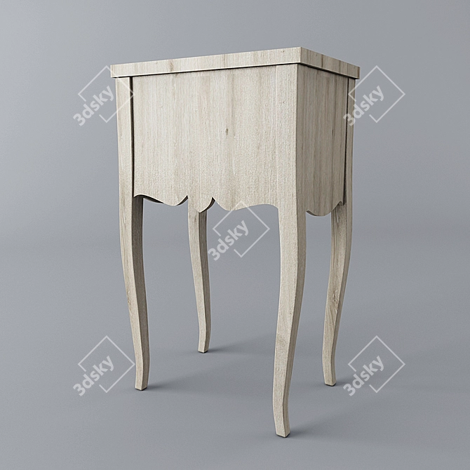 Elegant Isabella Costantini Bedside Table 3D model image 2