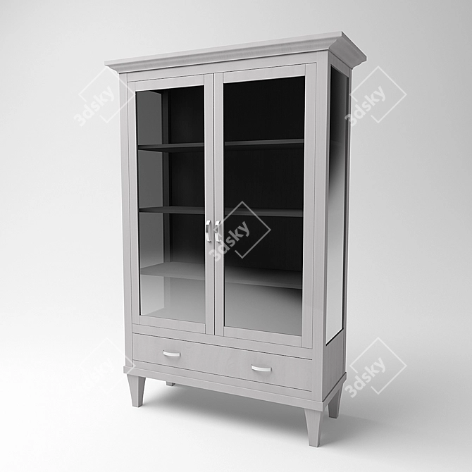 BL Mobili La Maison 830T Display: Italian Craftsmanship at Its Finest 3D model image 1