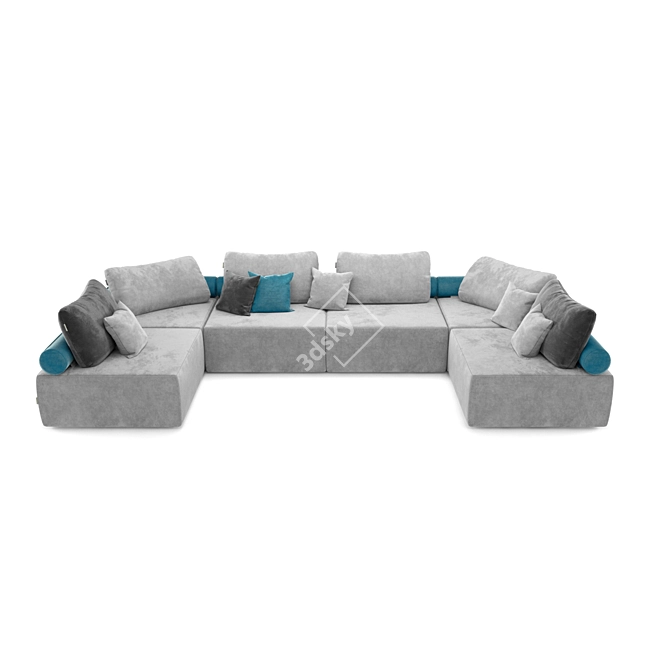 Modular Sofa System: OM Playmodul Nord 3D model image 1