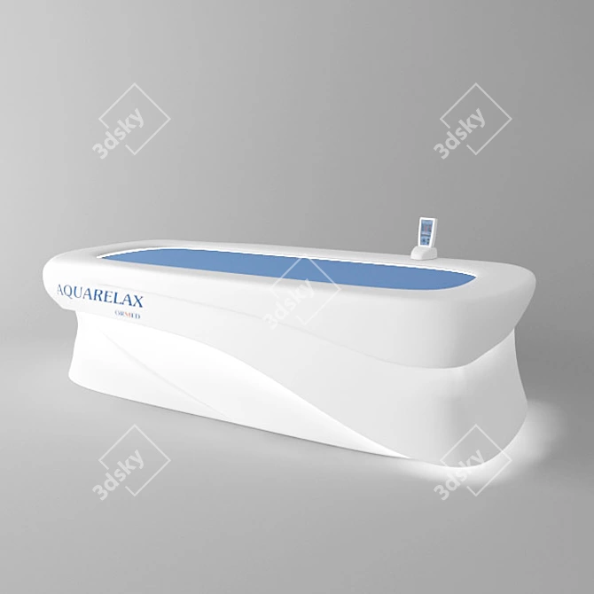 AquaRelfax: Ultimate Relaxation Massage Bed 3D model image 2