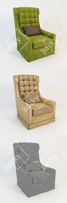 Classic Red Forman Armchair: That 70s Show 3D model image 2