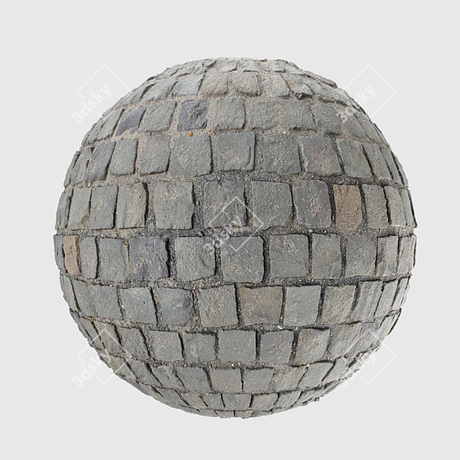 Cobblestone Photogrammetry Pack 3D model image 1