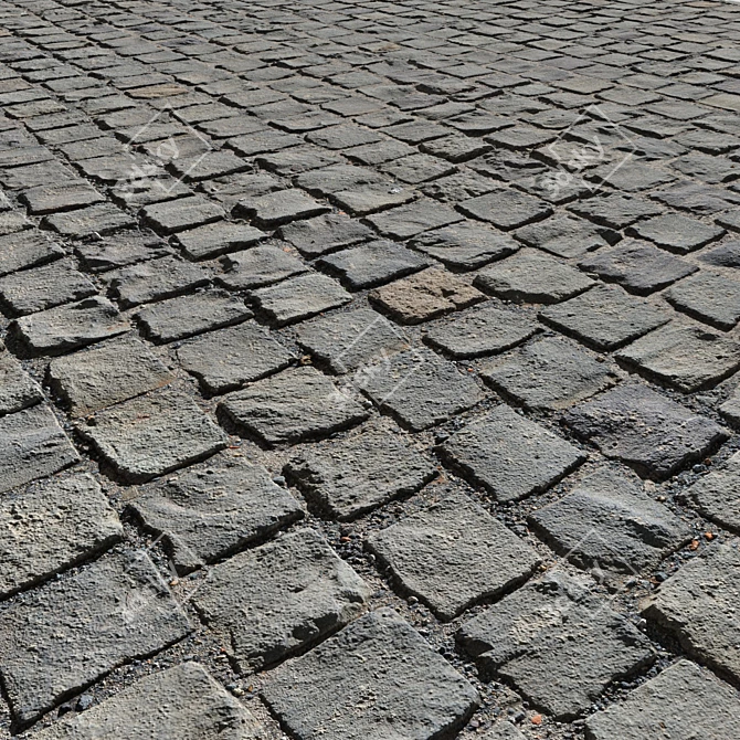 Cobblestone Photogrammetry Pack 3D model image 3