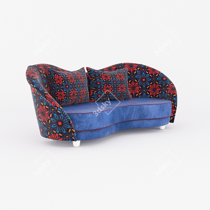 Stylish Sydney Sofa Set 3D model image 1