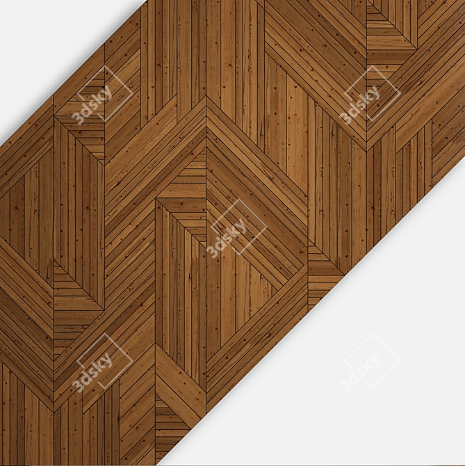 Abstract Wood Panel | 3D Max & Obj Formats 3D model image 4