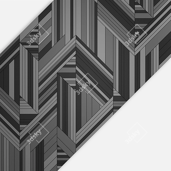 Abstract Wood Panel | 3D Max & Obj Formats 3D model image 6