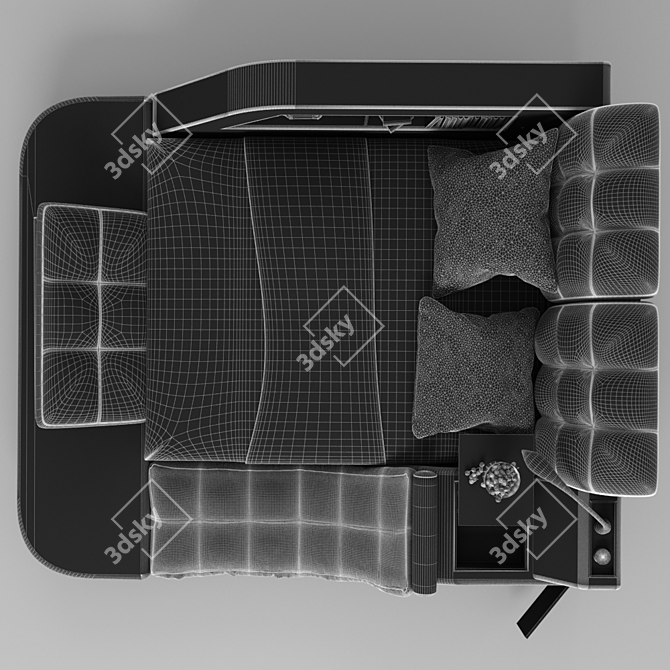 All-in-One Sofa Bed 3D model image 3