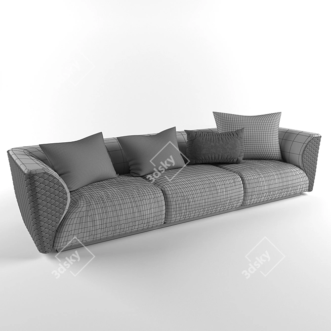 Elegant Winston Bentley Sofa 3D model image 3