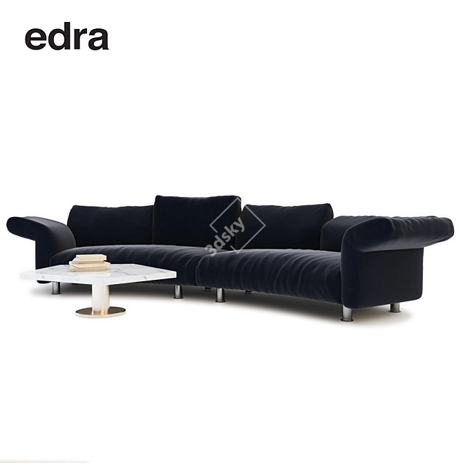 Edra Essential Sofa - Luxury Comfort in Every Detail 3D model image 1