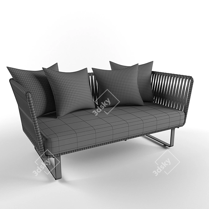 Title: Rodolfo Dordoni 2-Seater Sofa 3D model image 2