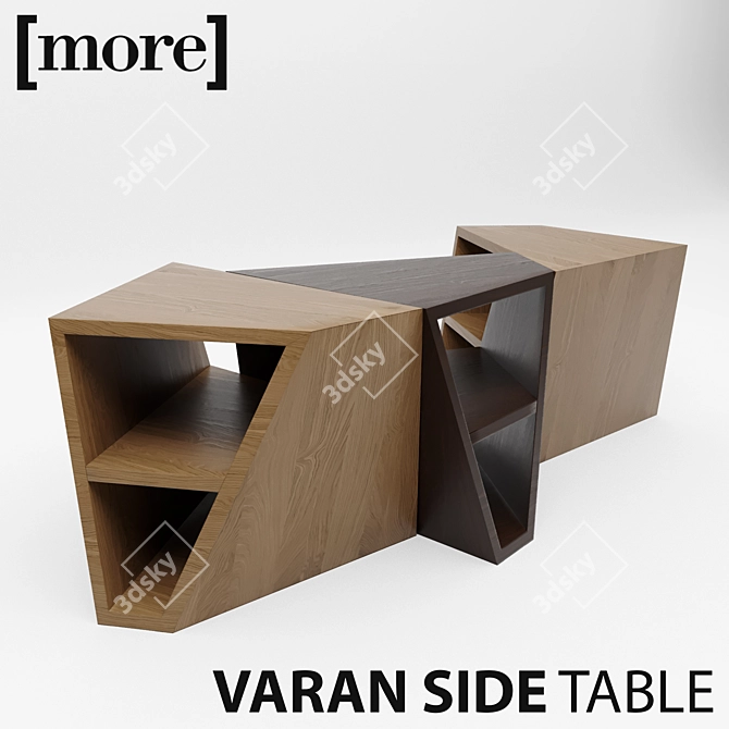 Minimalist Varan Side Table: Elegant and Functional 3D model image 1