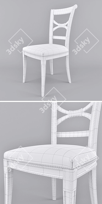 Bizzotto C636 Col.48 Classic Chair 3D model image 3