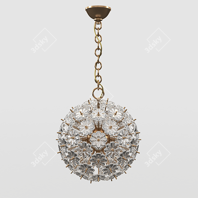 Petite Blossom Pendant 3D model image 1