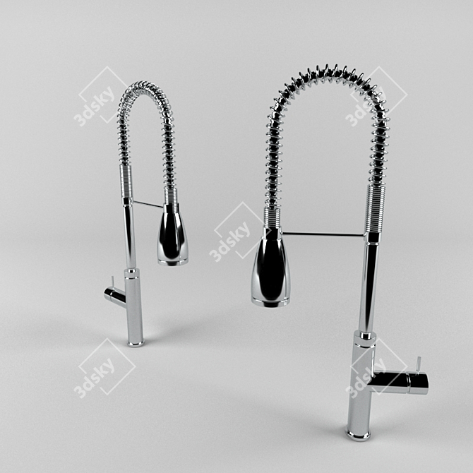 2-in-1 Shower Kitchen Faucet 3D model image 1