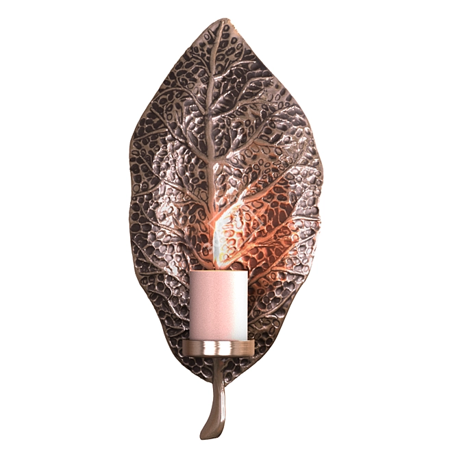 Modern Leaf Wall Sconces (Set of 2) 3D model image 1