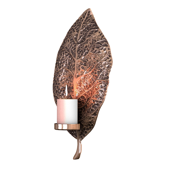 Modern Leaf Wall Sconces (Set of 2) 3D model image 2