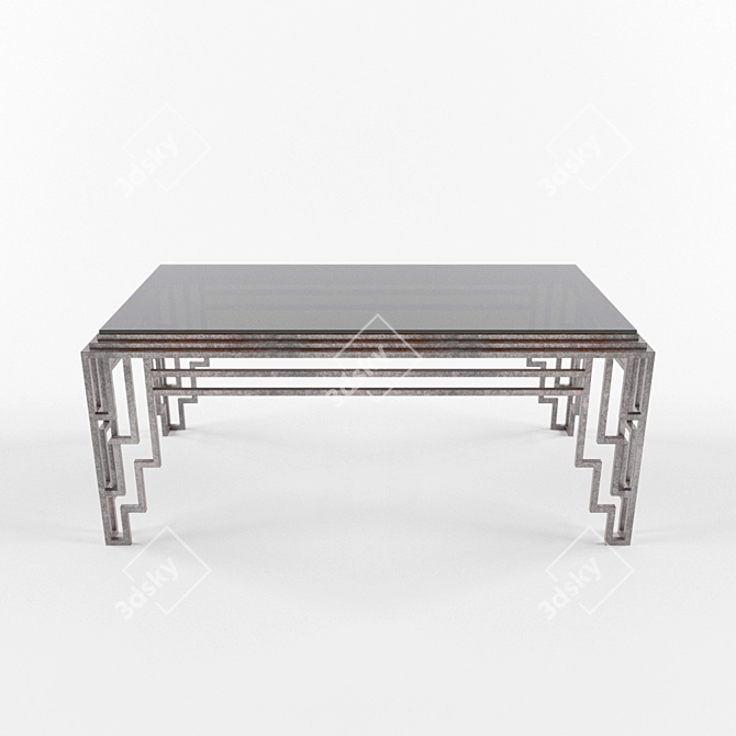 Art Deco Coffee Table 3D model image 2