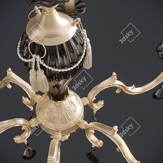 RIPERLAMP HERA Chandelier - Elegantly Designed Metal Fixture 3D model image 3