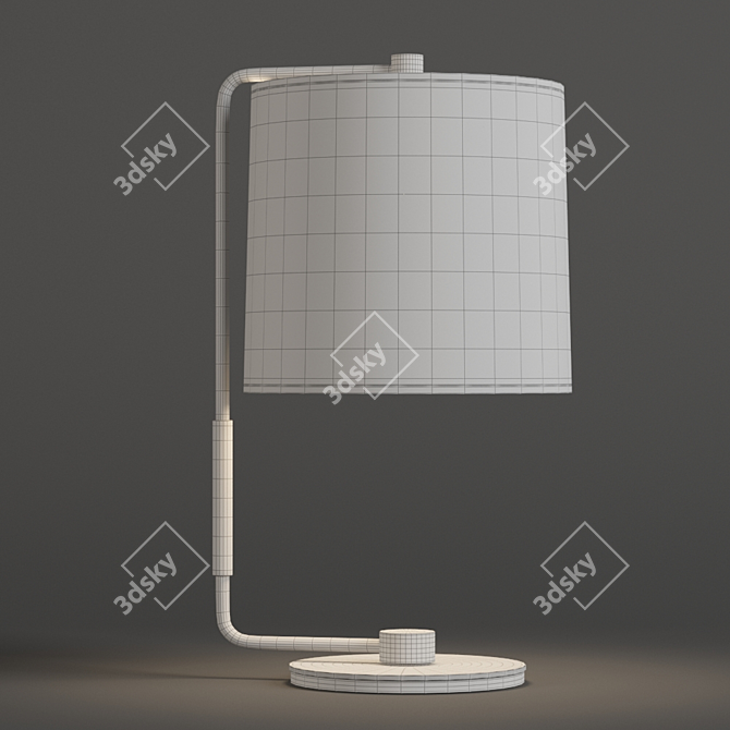 Modern Swing Table Lamp 3D model image 2