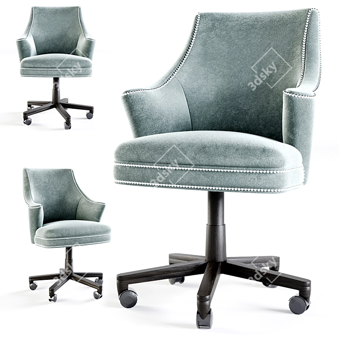 Modern Wing-Style Century Chair 3D model image 1