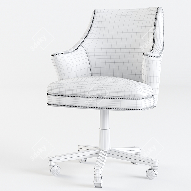 Modern Wing-Style Century Chair 3D model image 3