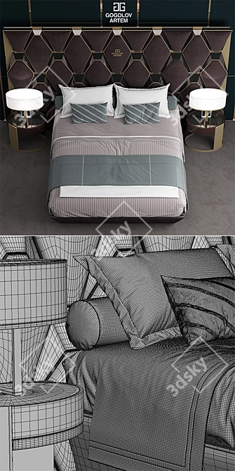 Gogolov Artem Bed 3D model image 3