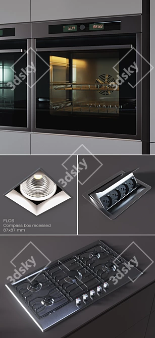 Modern Italian Kitchen Design - Pedini Arke 3D model image 2