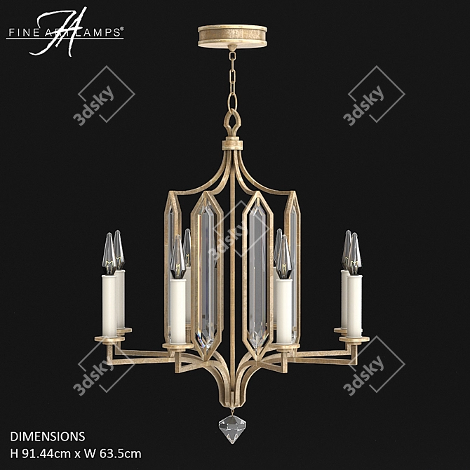 Timeless Elegance: Fine Art Lamps Westminster 3D model image 1