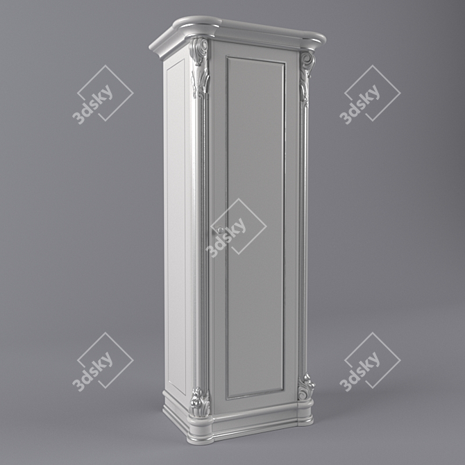 Spanish Cabinet: Classic CNC-Modeled Storage 3D model image 1