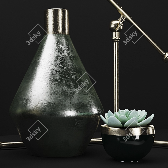 Elegant Decorative Set 3D model image 3