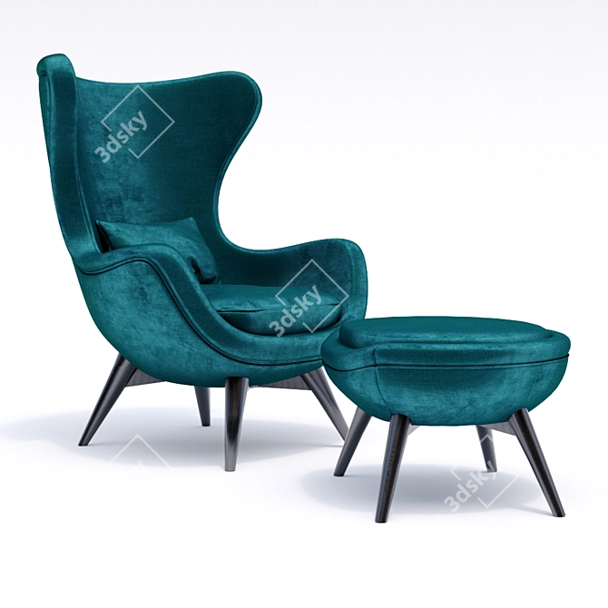 Elevated Elegance: IDA Chair 3D model image 3