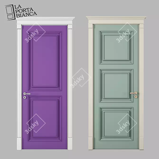 Elegant Classic Collection Doors 3D model image 1