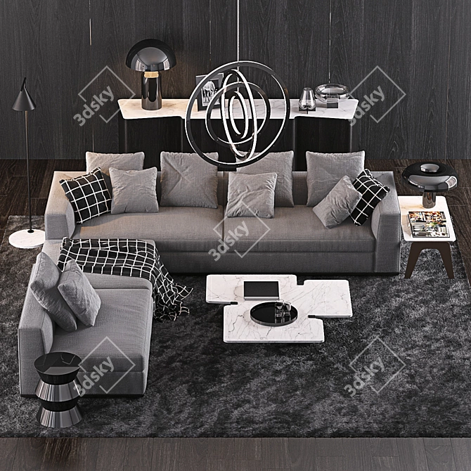 Modern Minotti Set: Ultimate Elegance 3D model image 2