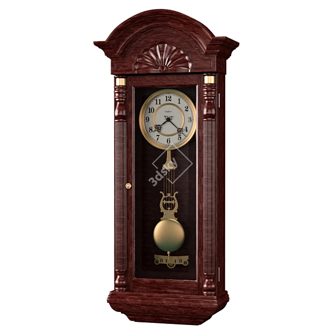 Elegant Howard Miller Jennison Wall Clock 3D model image 1