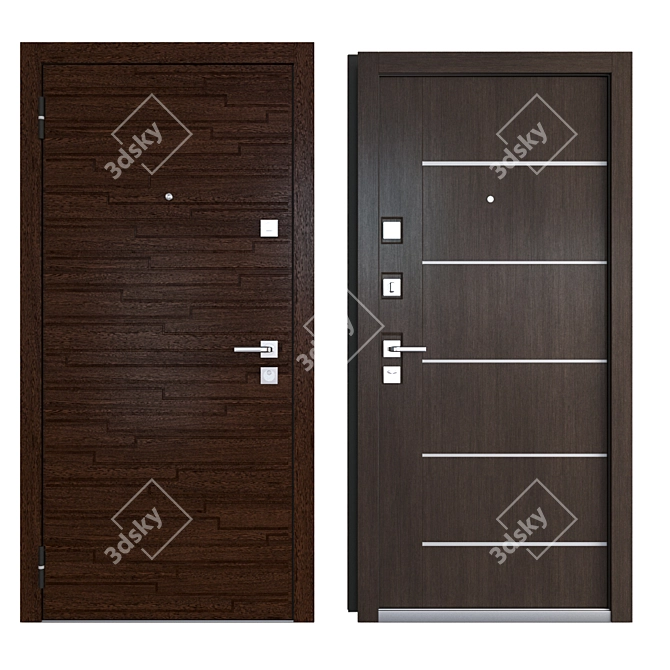 EnterDoor Stown Metal Entrance Door 3D model image 3