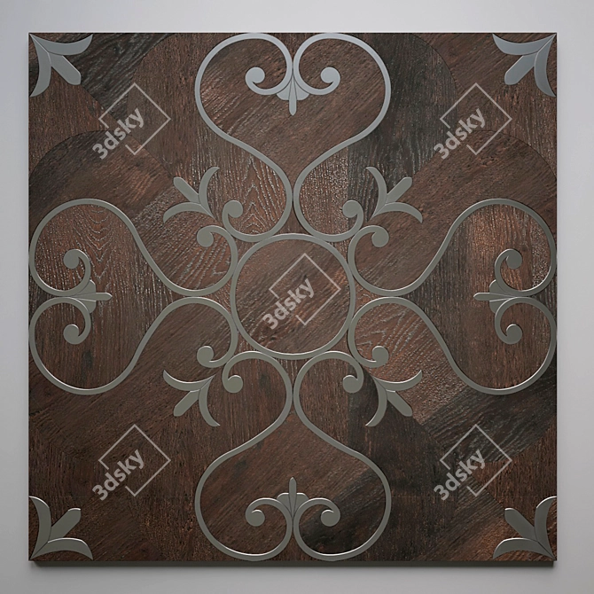 Vintage Oak Sami Parquet Tiles 3D model image 2